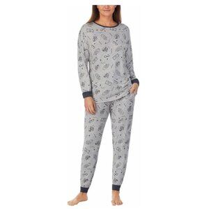 Wizarding World Harry Potter Women's Cozy 2-Piece Pajama Set Gray NEW